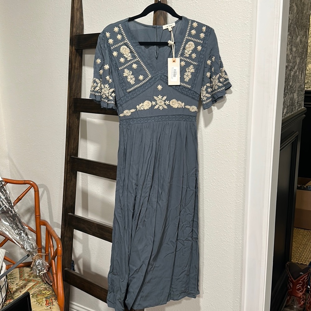 NWT Blue Midi Dress